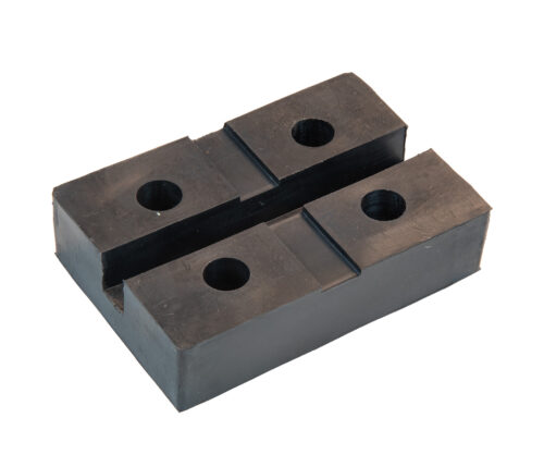 Front of Rubber Arm Pad for Globe Lift, Challenger, Direct Lift, Forward, Tuxedo, Titan Lifts (SVI Part number BH-7250-01 and OEM reference number 161202X-B-39, DG 3032700 01, MR6K-48X-03BX, PMR-6130, PMR-6131, QJYJ-03-3, TYJ3-05-01).