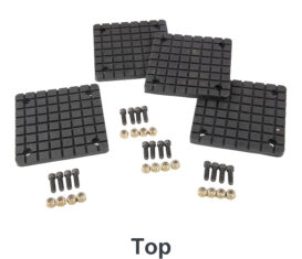 Top of Rubber Pad Kit (4 Pads) for Globe GV Lift, BendPak Lift (SVI Part number BH-7256-20-KIT and OEM reference number GV-10).