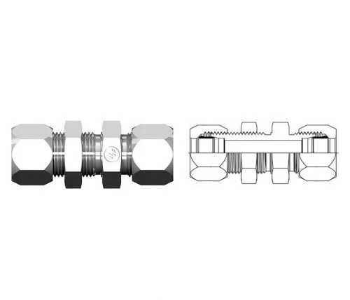 Bulkhead Union Tube Both Ends