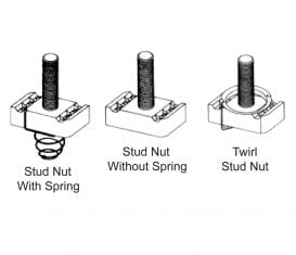 Channel Stud Nuts for use with BL-5400-09 Series Channel
