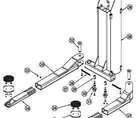 Parts for Ammco B2700 Carriage Arm Assembly