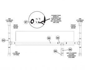Parts Breakdown for Atlas 412A 4-Post Auto Lift Alignment