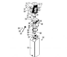 Parts Breakdown for Atlas 412A 4-Post Auto Lift Alignment