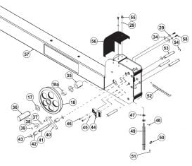 Parts Breakdown for Atlas 414A Cross Beam
