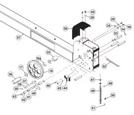 Parts Breakdown for Atlas 414A Cross Beam