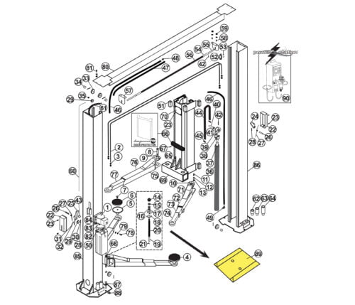 Repair Parts for Atlas Lifts 9-OHSC