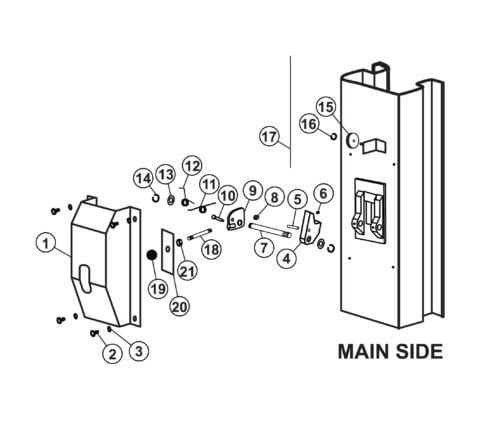 Repair Parts for Atlas Lift APEX 10H Lock Detail