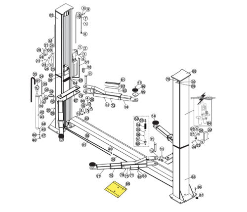 Parts for Atlas Lifts BP10000