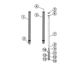 Parts for Atlas PV-10PX Updated Style Hydraulic Cylinder