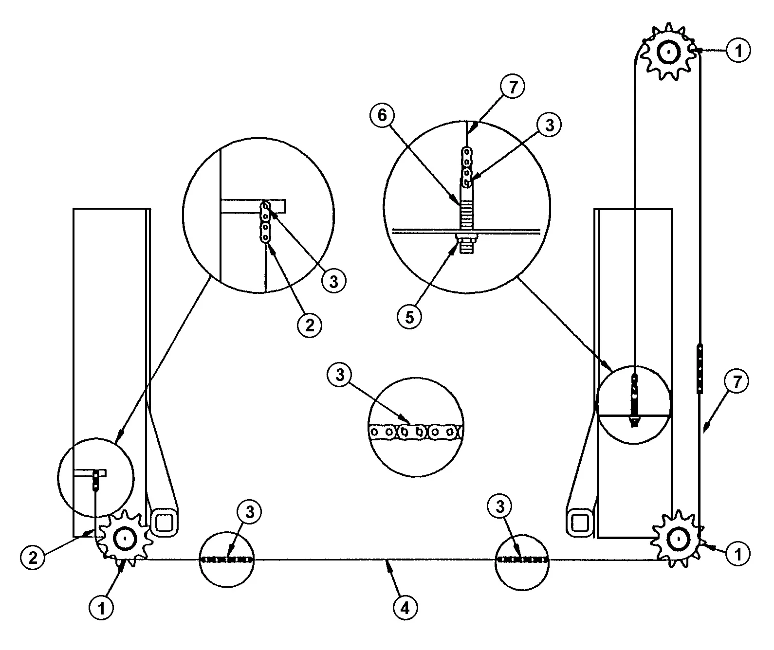 Parts for Challenger 26000 Equalizer Chain Arrangement | SVI