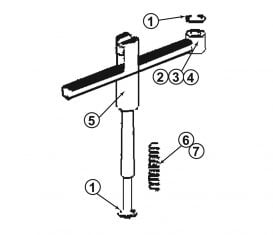 Parts Breakdown for Forward Lifts 10000A2 Arm Restraint Assembly