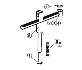 Parts Breakdown for Forward Lifts 10000A Arm Restraint Assembly