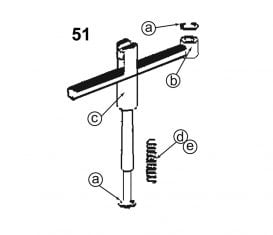 Parts Breakdown for Forward Lifts DPO9A2 Arm Restraint Assembly
