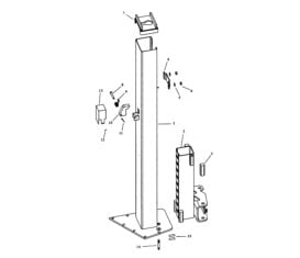 Parts for Manitowoc Lifts ML 7000 Opposite Side Column and Carriage