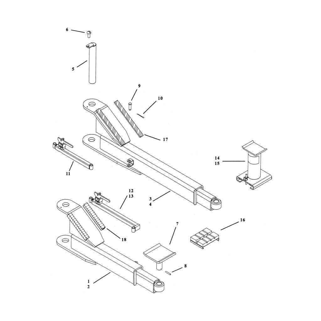 Parts for Manitowoc Lifts ML 7000 Swing Arms and Restraints SVI