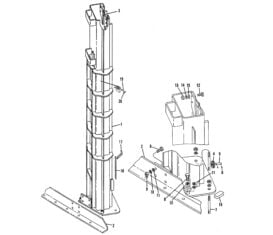 Parts for Manitowoc Lifts MLT-8000 Column Offside Passenger