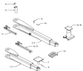 Parts for Manitowoc Lifts Swing Arms and Arm Restraints