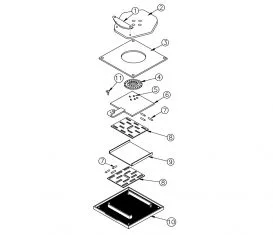 Parts Breakdown for Rotary Lift AR120EL1 Turnplate