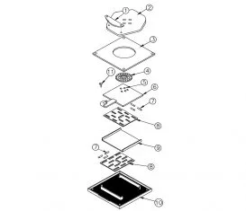 Parts Breakdown for Rotary Lift AR120S Turnplate