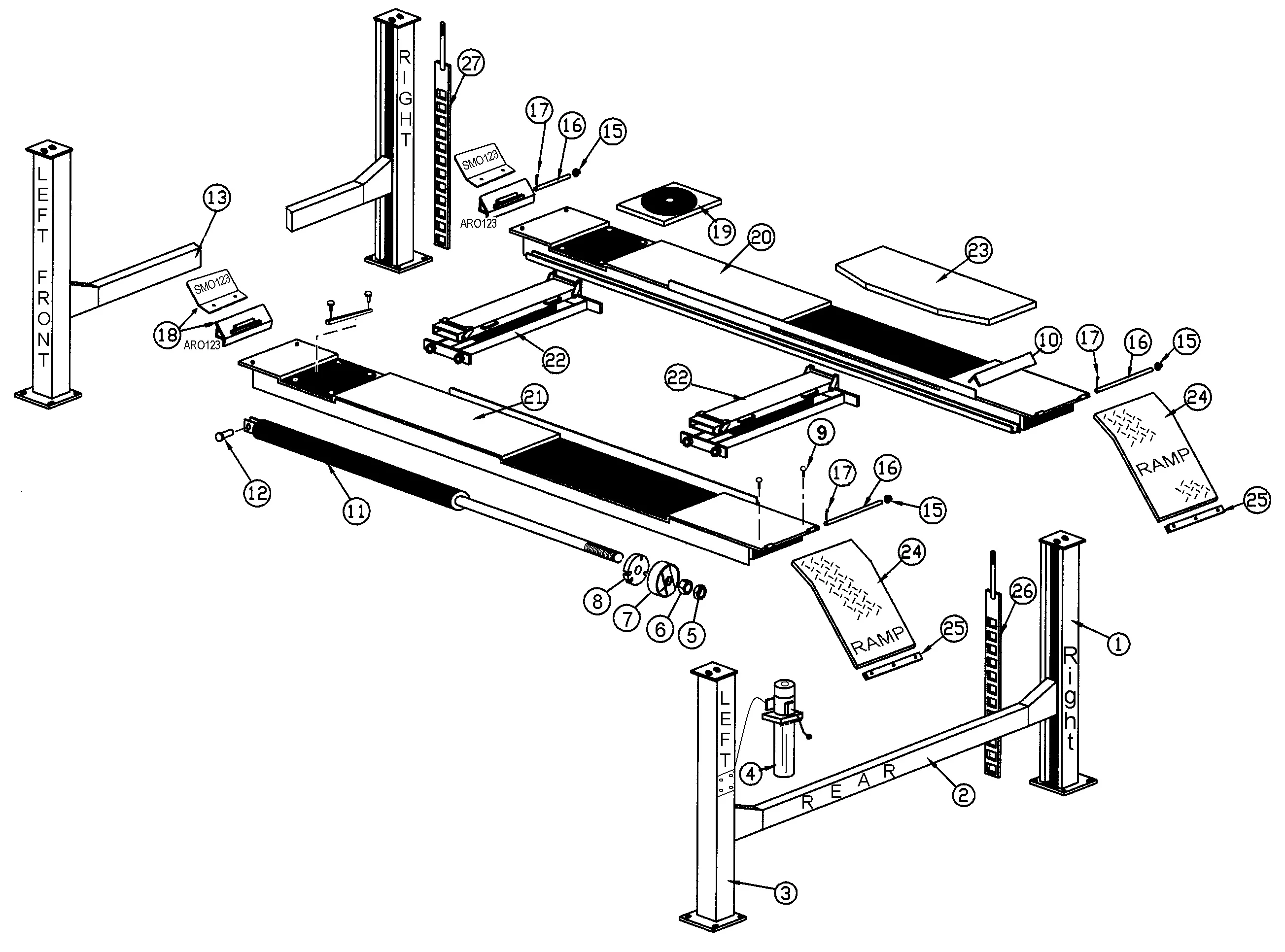 Parts for Rotary ARO123 | SVI International, Inc.