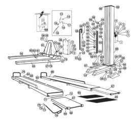 Parts for Tuxedo Lift Model SP-6K-SS
