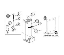 Parts for Tuxedo Lift TP11KC-DX Carriage and Arm Restraint Detail