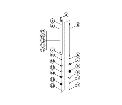 Parts for Tuxedo Lift TP11KC-DX Hydraulic Cylinders and Seals Kits