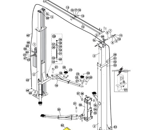 Parts for Tuxedo Lift TP9KAC