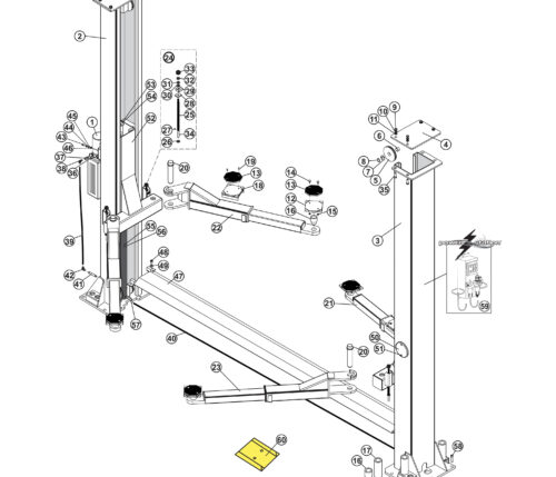 Parts for Tuxedo Lift TP9KAF