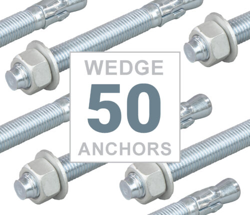 Box set of 50 Ultrawedge Wedge Anchors.