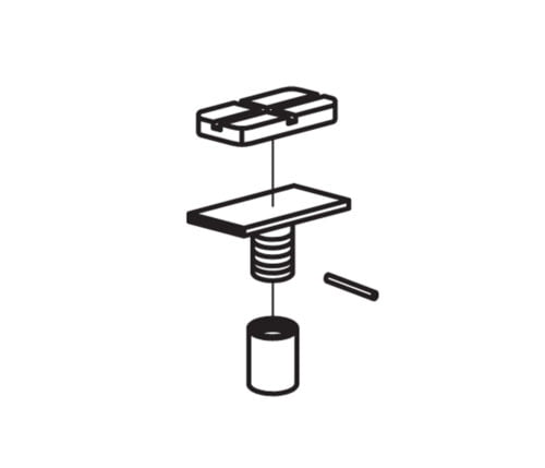 BH-7533-84 ref FJ6125ZN Rectangle Adapter Assembly with Yellow Pad for Rotary Lifts