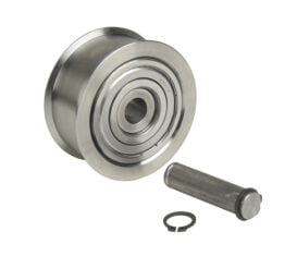 BH-7760-99 ref S-101 Chain Roller and Axle 1.53" Wide Roller for Western Hoist