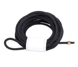 BP-1376 Black Braided Nylon Cable with stop one end for Gasoline Dispensers Retractor or Non-Retractor