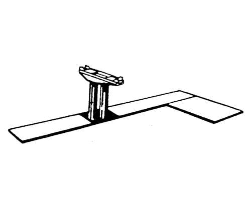 SV-306T 10-5/8" Dual Front Moveable Cylinder Assembly for Weaver Lift Rotary Lifts In-Ground Lifts
