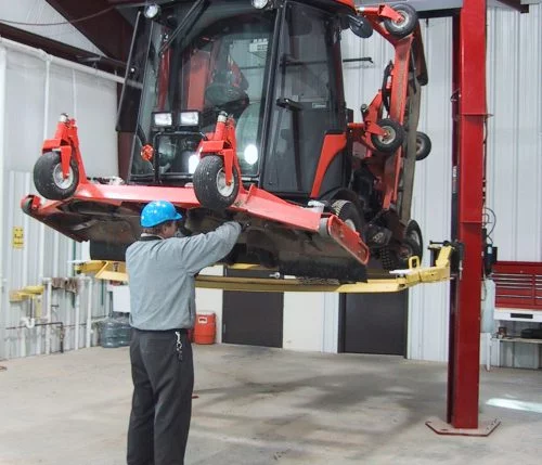 2-Post Lift Attachments for Repair of Mowers, Turf Equipment UTVs ATVS
