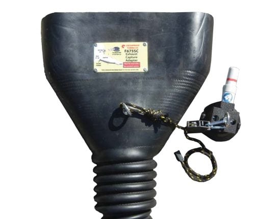 ES-1015-75SC ref F675SC Crushproof Flush Mount Tailpipe Adapter with Suction