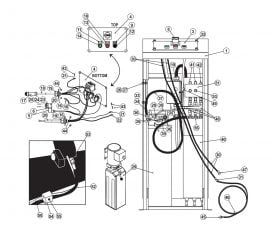 Parts Breakdown for Challenger Scissor Lift DX77 Control Console