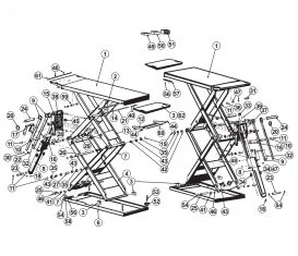 Parts Breakdown for Rotary Lift RLP77