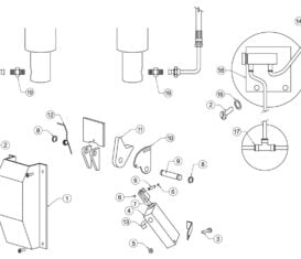 Parts for Rotary lift SPO15 300 Series Lock Detail