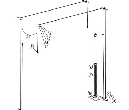 Parts for Tuxedo Lift TP7KAC Cable Detail