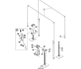 Parts for Tuxedo Lift TP9KAC Carriage Lock Cables Chain Detail