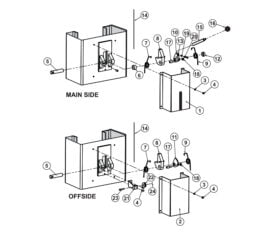 Parts for Tuxedo Lift TP10KAC-DX Lock Release Detail