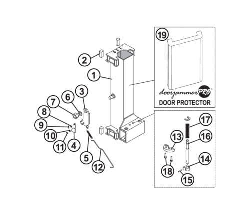 Parts for Tuxedo TP11KAC-D Arm Restraint Carriage Locks