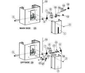Parts for Tuxedo Lift TP11KAC Lock Detail