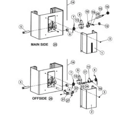 Parts for Tuxedo Lift TP11KAC Lock Detail
