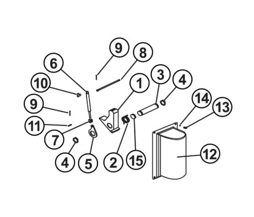 Parts for Tuxedo Lift TP12KC-DX Lock Parts