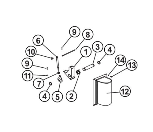 Parts for Tuxedo Lift TP12KC-D Lock Parts