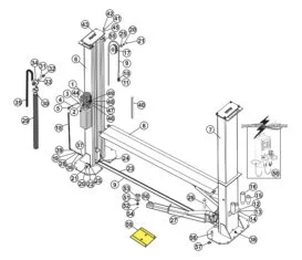 Parts for Tuxedo Lift TP12KFX
