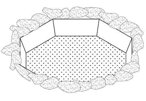 Fire Ring 800 Series with River Rocks
