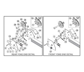 Parts for Tuxedo Lift Model FP14KO-A 4-Post Lift Lock Parts